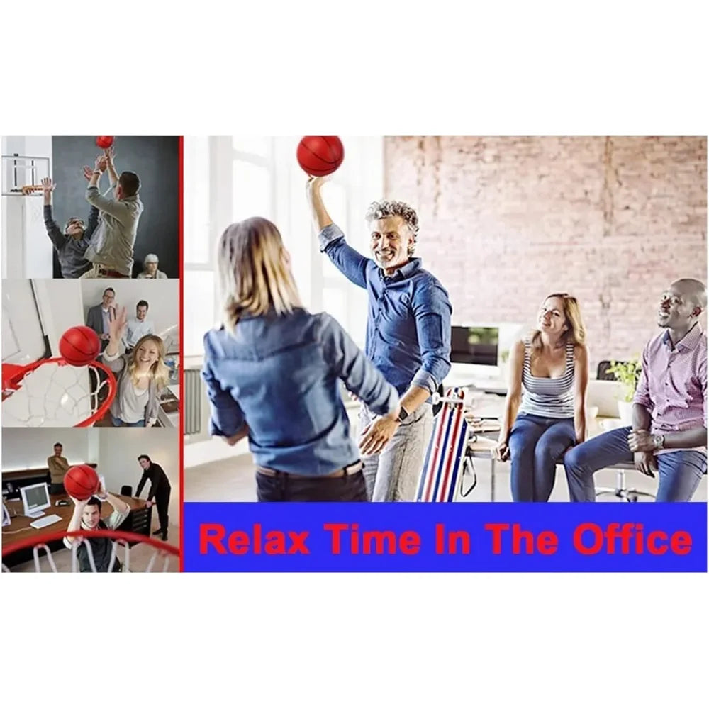 Mini Basketball Hoop – No-Drill Foldable Desk & Wall Mount