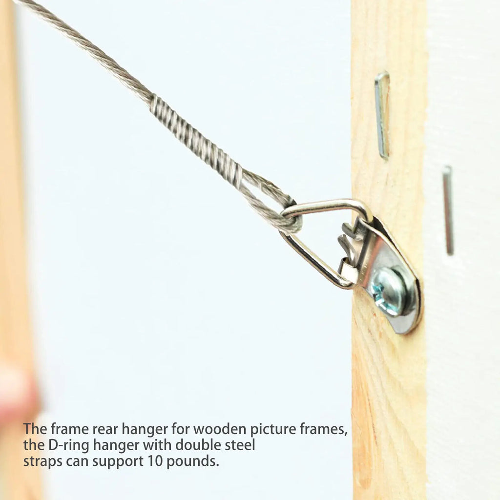 Silver Metal D-ring Hanging Oil Painting Mirror Picture Frame Hanger