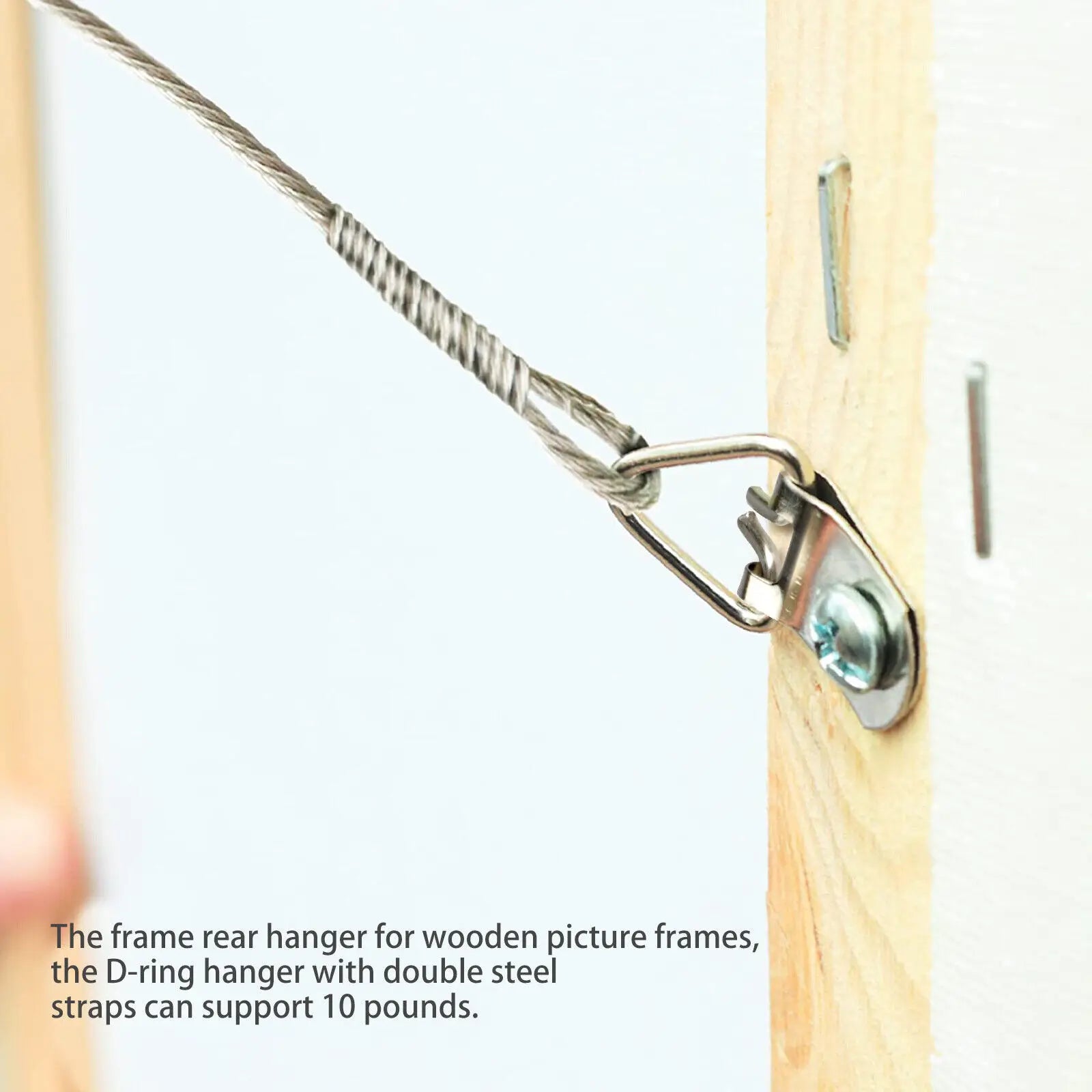 Silver Metal D-ring Hanging Oil Painting Mirror Picture Frame Hanger