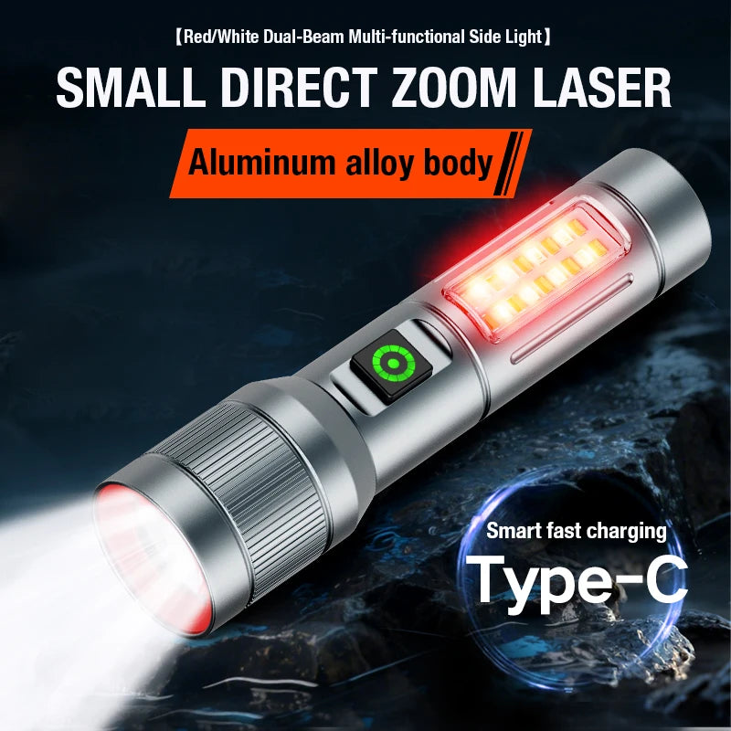 Rechargeable Multi Light Source Ultra Bright Flashlight Outdoor
