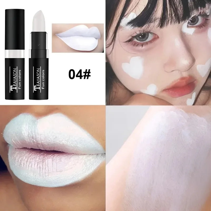 12 Colors Nude Lipstick Matte Velvety Vampire Makeup Punk Black Lip