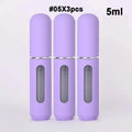 6/3/1PCS Mini Refillable 5ML Perfume Bottle Candy Color Bottom Filling Press Type Portable Travel Cosmetic Liquid Spray Bottle Zpaxo 106-05x3