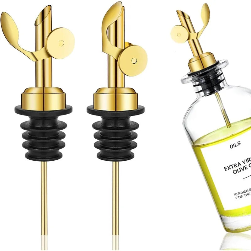 304 Stainless Steel Oil Nozzle – Leak-Proof Bottle Pouring Stopper Oil Pouring Nozzle Zpaxo