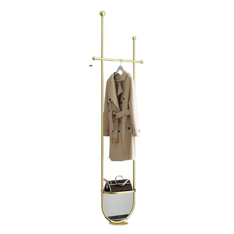 Floor Standing Coat Rack Light Luxury Hat Stand Hooks Freestanding