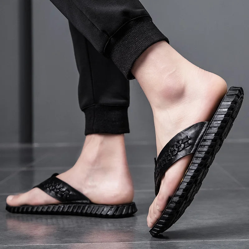 Men's Slippers Comfortable Lightweight Soft Sole Casual Slides Indoor