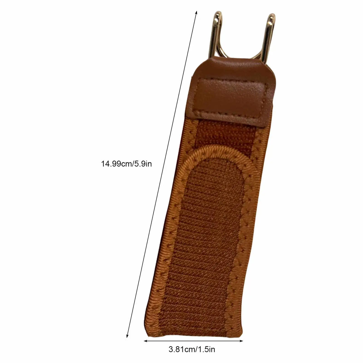 1 2 Buckle-free Elastic Waist Belt Metal Hook Adjustable Invisible Zpaxo Brown 4PCS