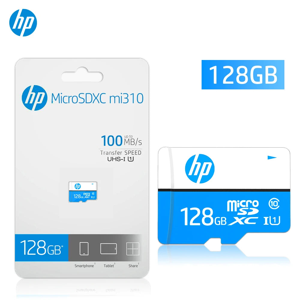 Original HP Micro Sd Card 128GB 64GB 32GB High Speed tarjetas micro sd Class10 micro sd memories for DJI Pocket Cams& Phone Zpaxo 128 GB