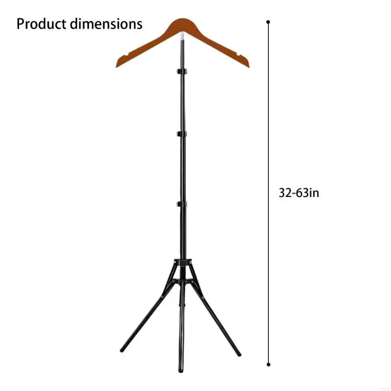 Space Saving Ironing Rack Featuring Extendable Bar Various Garment