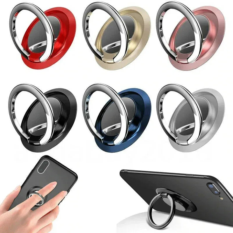 360° Magnetic Ring Phone Holder – Universal Grip & Stand
