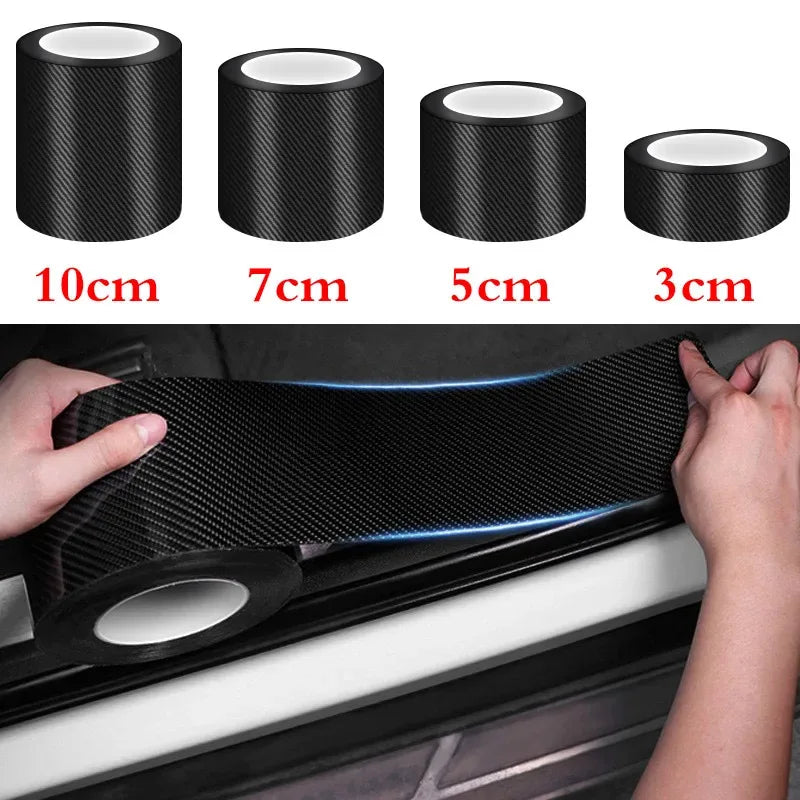 Carbon Fiber Car Protection Tape – Door Sill, Bumper & Mirror
