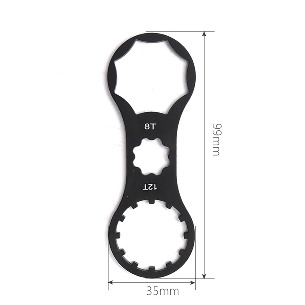 Bicycle Front Fork Cap Wrench Tool MTB Bike For SR Suntour XCR/XCT/XCM/RST Aluminum Alloy Cycling Repaire Tool Bike Accessories Zpaxo