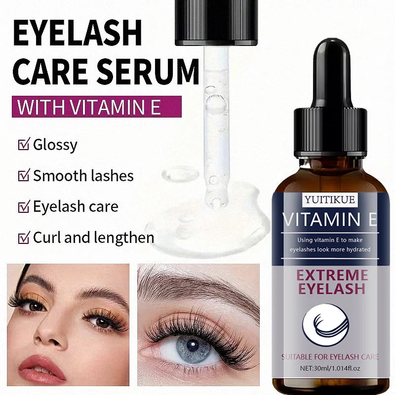 YUITIKUE Vitamin E Eyelash Serum – Curl, Lengthen & Hydrate Eyelash Growth Serum Zpaxo