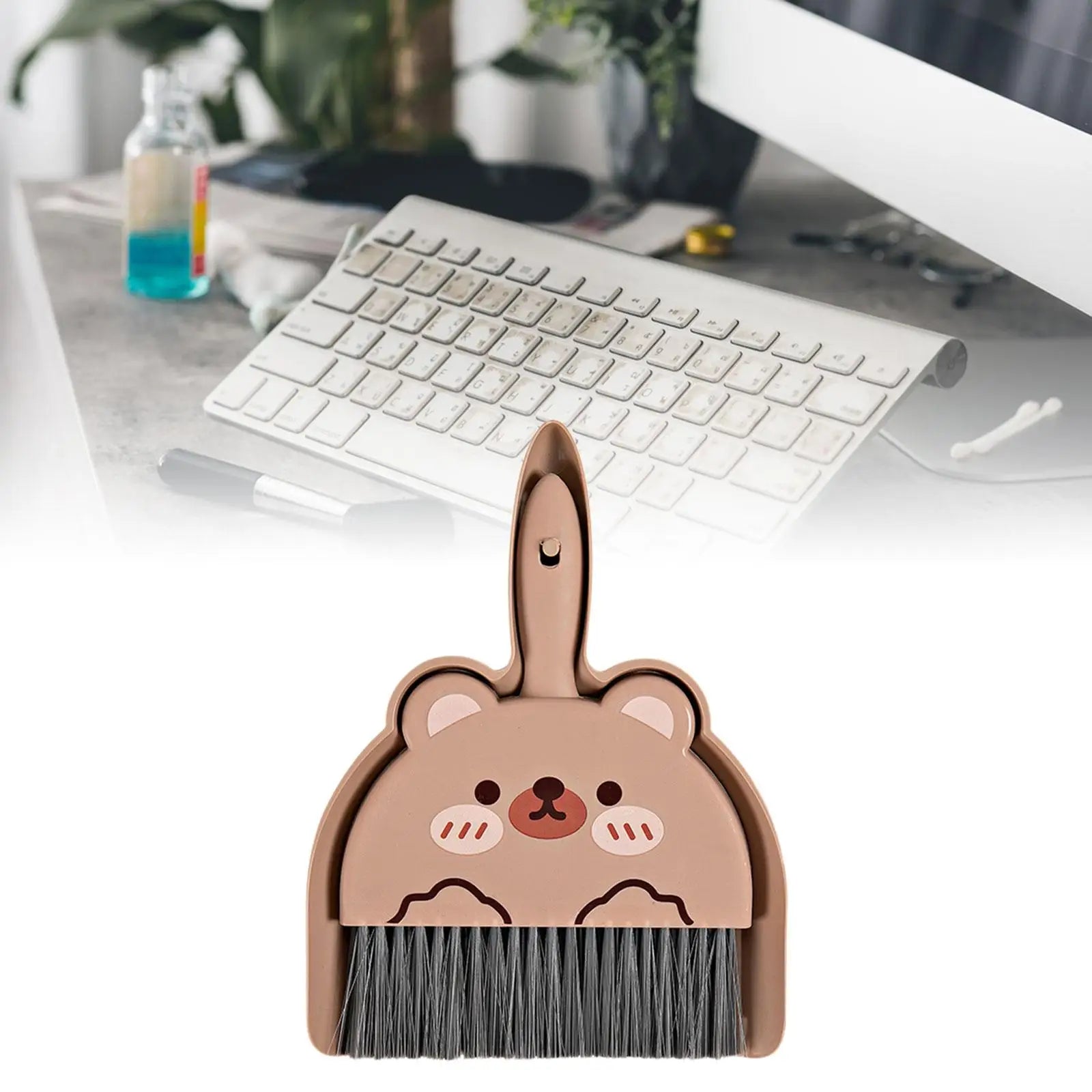 Mini Dustpan & Hand Broom Set – Portable Snap-On Design Dustpan & Brush Set Zpaxo