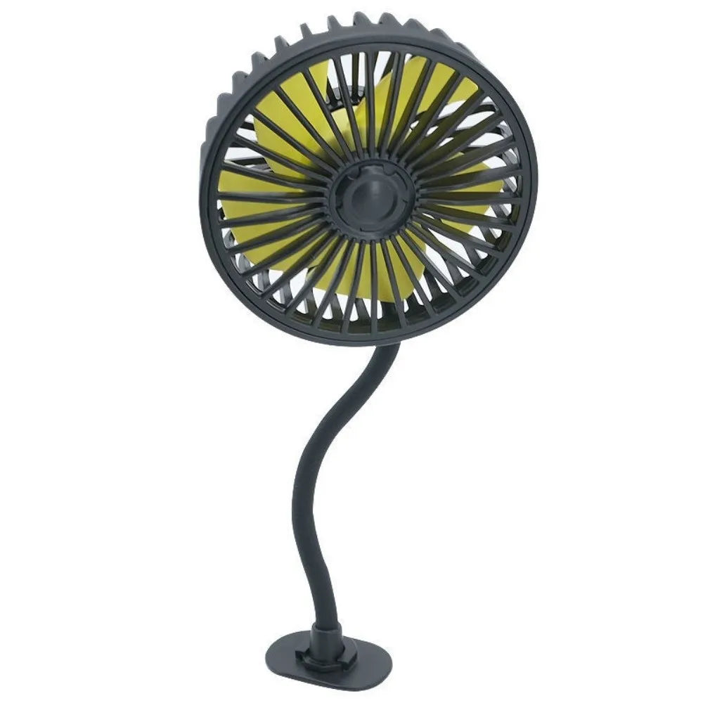 3-speed Adjustable Car Back Seat Fan USB 5 Blades Auto Headrest Zpaxo Style B