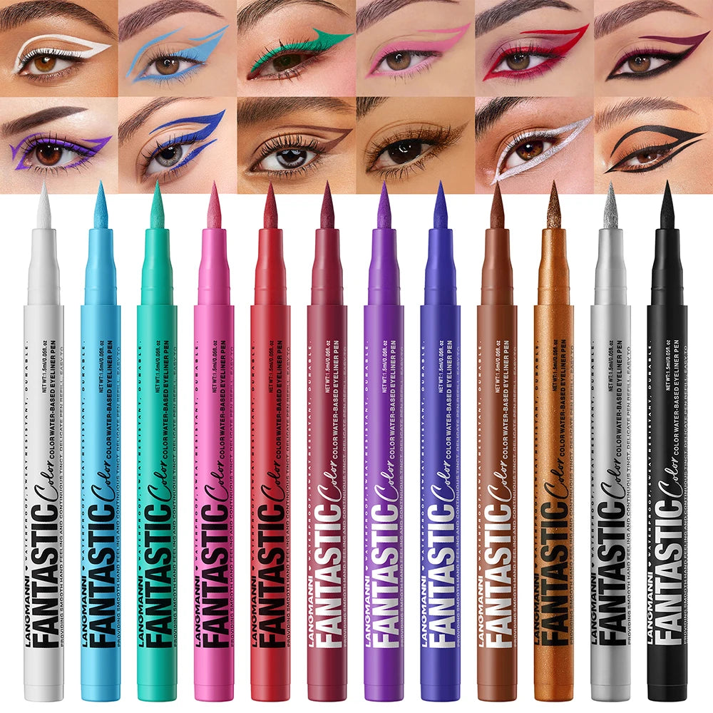 Matte Pink Eyeliner Pencil Easy-to-pigment Fantastic Liquid Pen Zpaxo