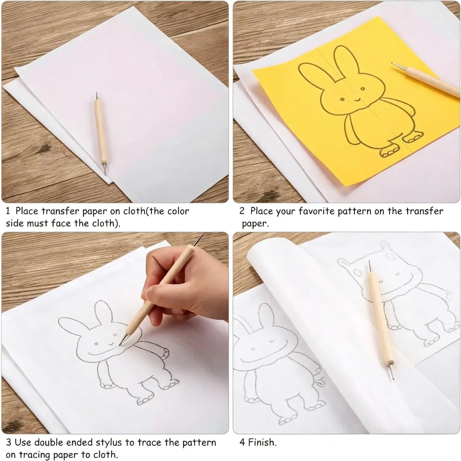 White A4 Copy Carbon Paper Reusable Tracing Transfer Office School Zpaxo