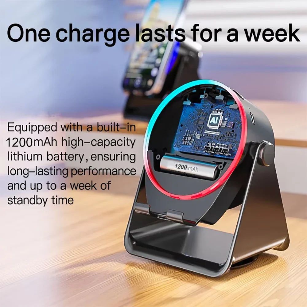 KEBIDUMEI 1 Induction Bluetooth Speaker Phone Stand Magnetic RGB