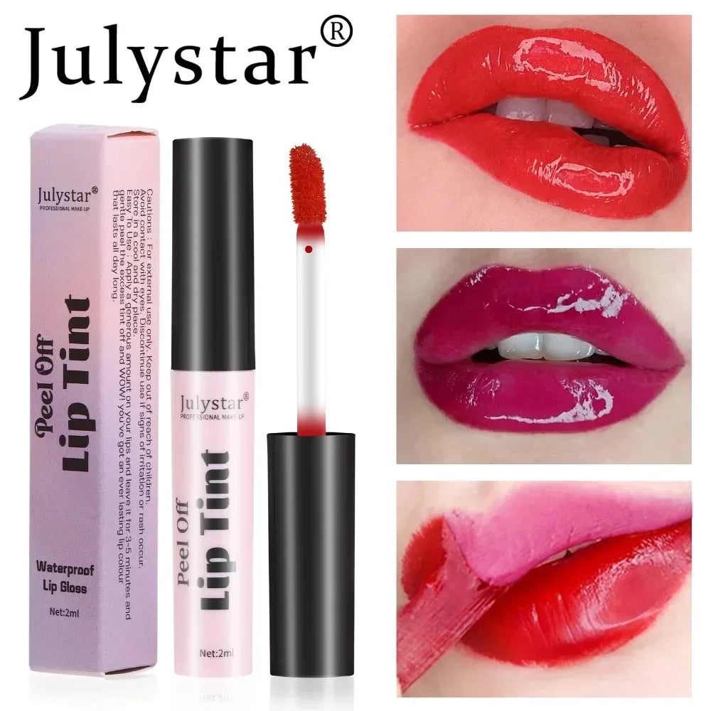 Julystar 6Color Peel Off Liquid Lipstick Waterproof Lasting Matte