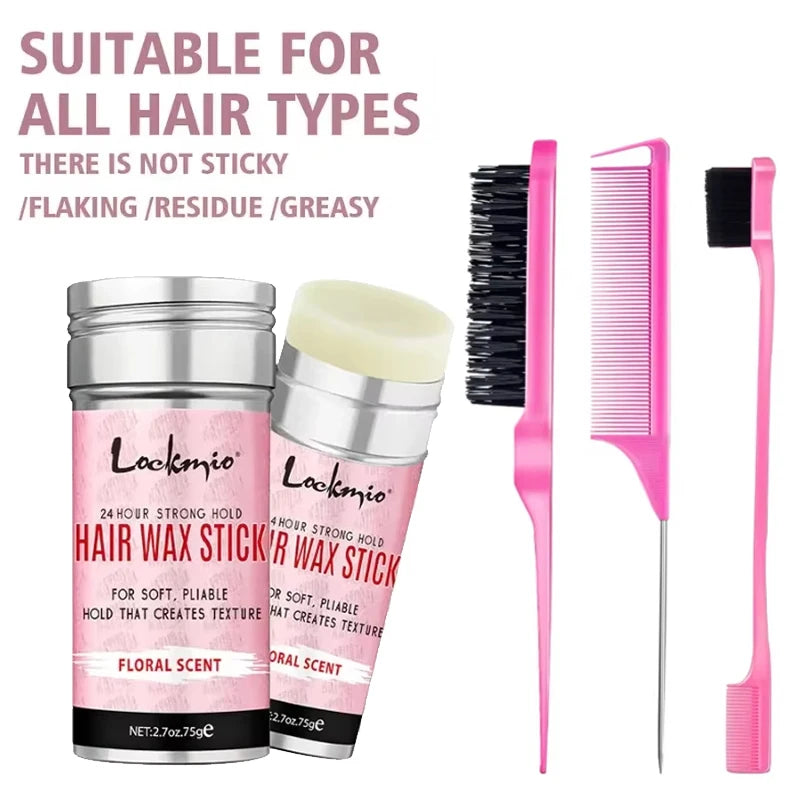 2026 New Arrival！Wax Stick Set Professional Styling Kit For Women Anti-frizz Smoothing Broken Back Hair Mud Messy Hairs Wax Rod Zpaxo