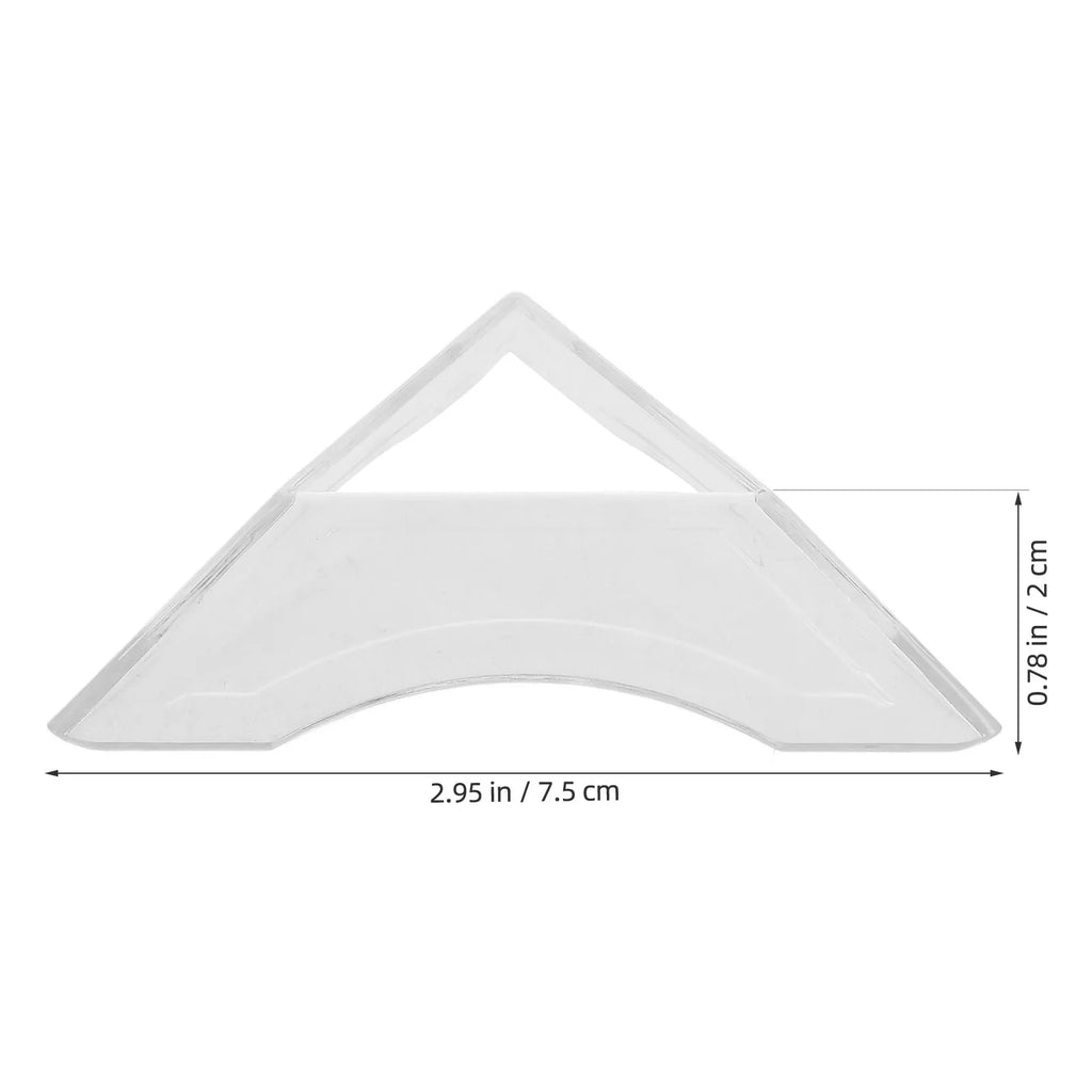 Transparent Triangle Cube Display Stand Plastic Tripod Base Secure