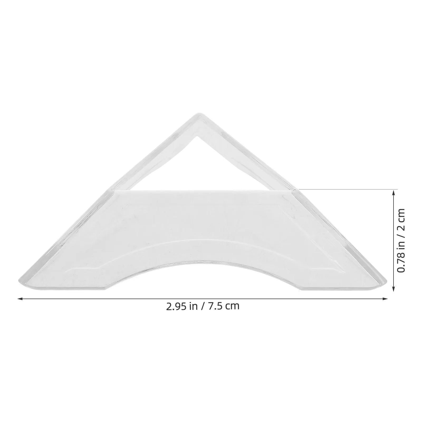 Transparent Triangle Cube Display Stand Plastic Tripod Base Secure