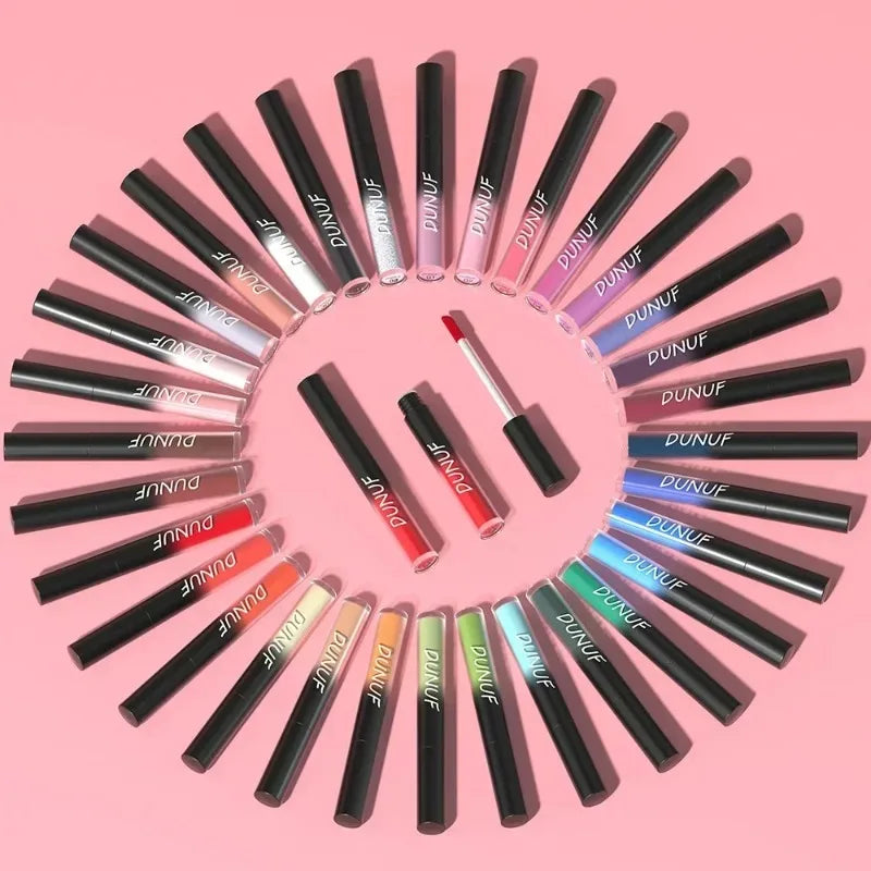 32 Lipstick Sexy Matte Long Lasting Lip Gloss Moisturizing Non-stick