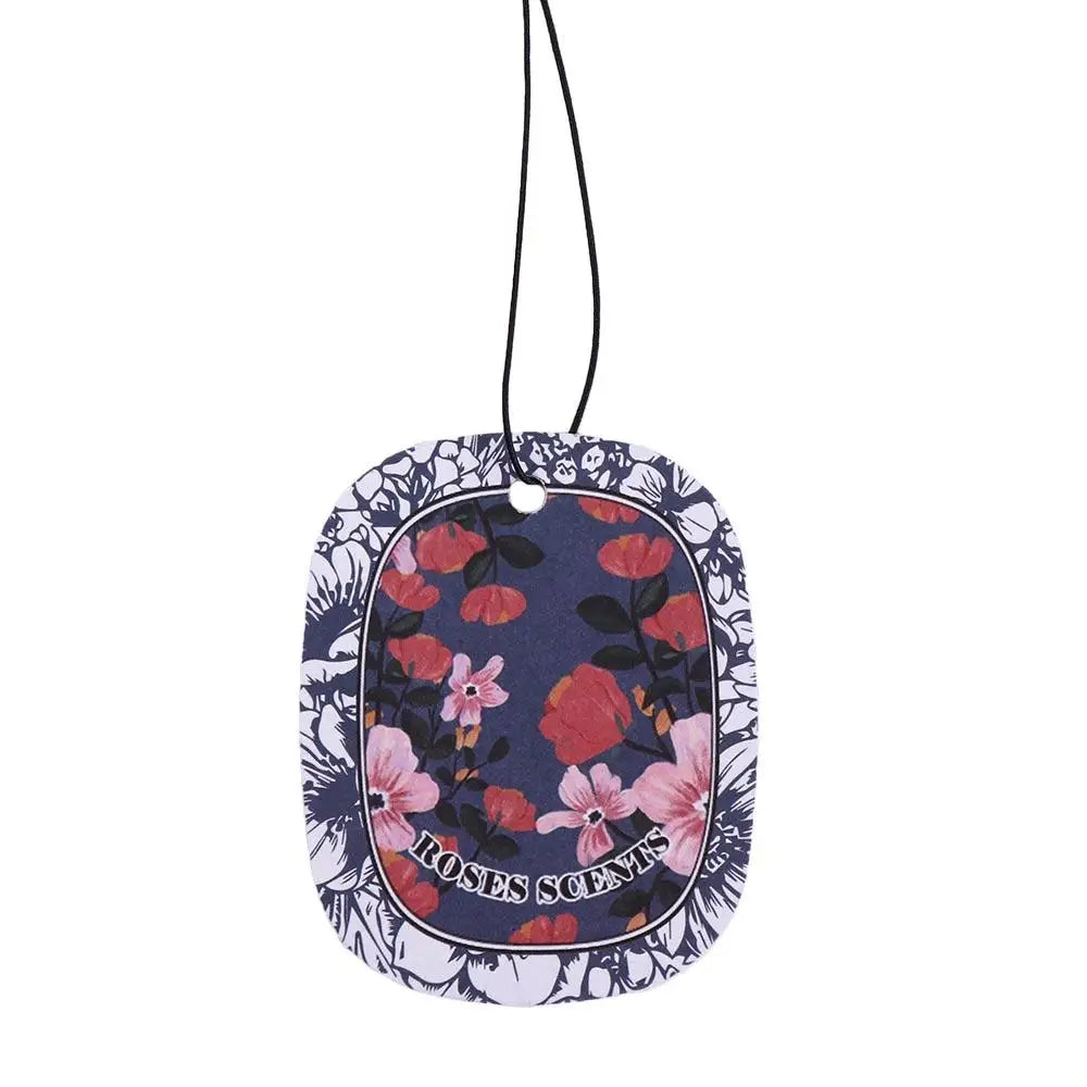Paper Car Fragrance Hanging Decoration Ellipse Car Aromatherapy Rearview Mirror Pendant Long-lasting DIY Zpaxo Style 2