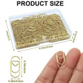 100-Pack Gold Heart Paper Clips – Stainless Steel Binder Clips Decorative Paper Clips Zpaxo 100Pcs