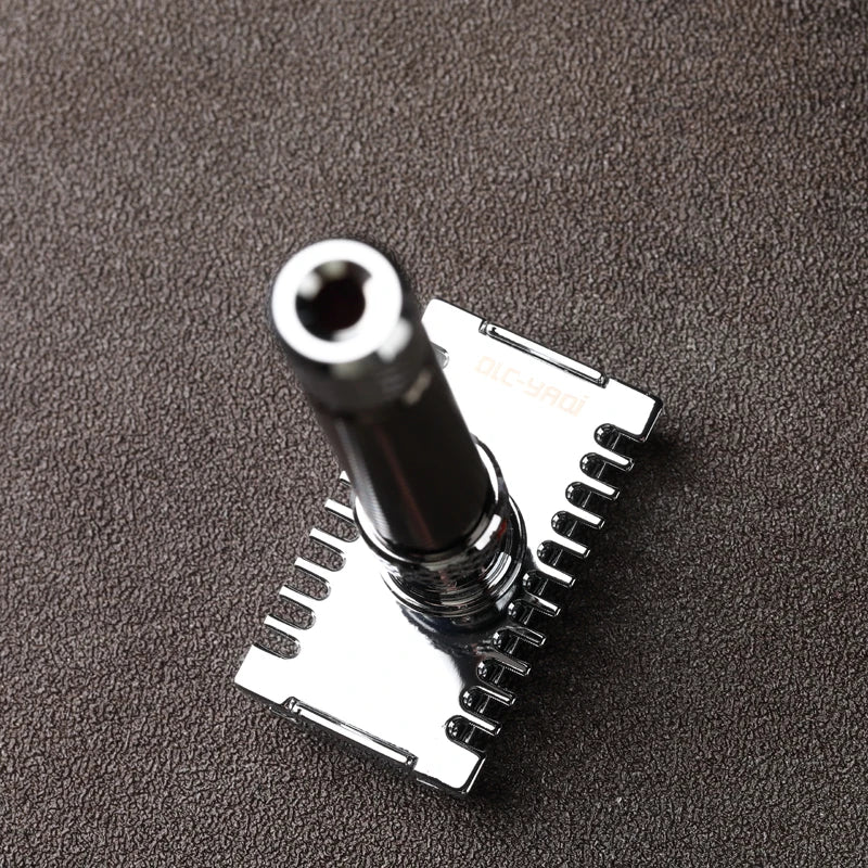 Yaqi Adjustable OC Gunmetal Double Edge Safety Razor for Men Adjustable Safety Razor Zpaxo