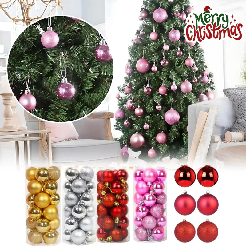 Shatterproof Christmas Ball Ornaments Durable Tree Hanging Decor