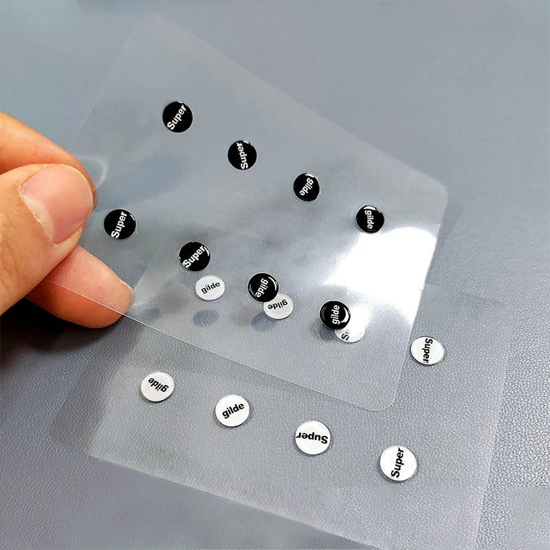 1 Pack Glass Mouse Skates DIY Universal Dots Mouse Feet Pads Sticker for Gaming Mouse Anti-Slip Pad Zpaxo