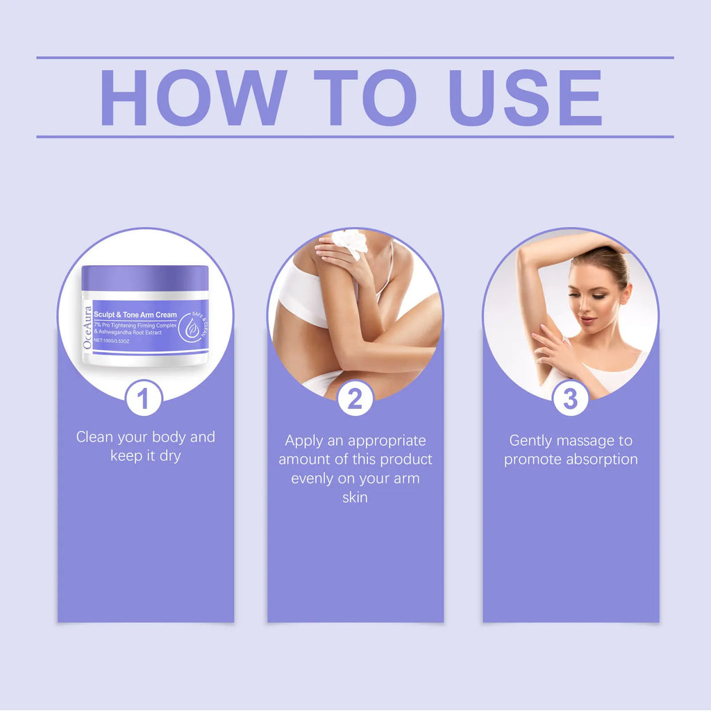 OceAura Arm Firming Cream – Tighten, Tone & Sculpt Arm Skin Arm Firming Cream Zpaxo