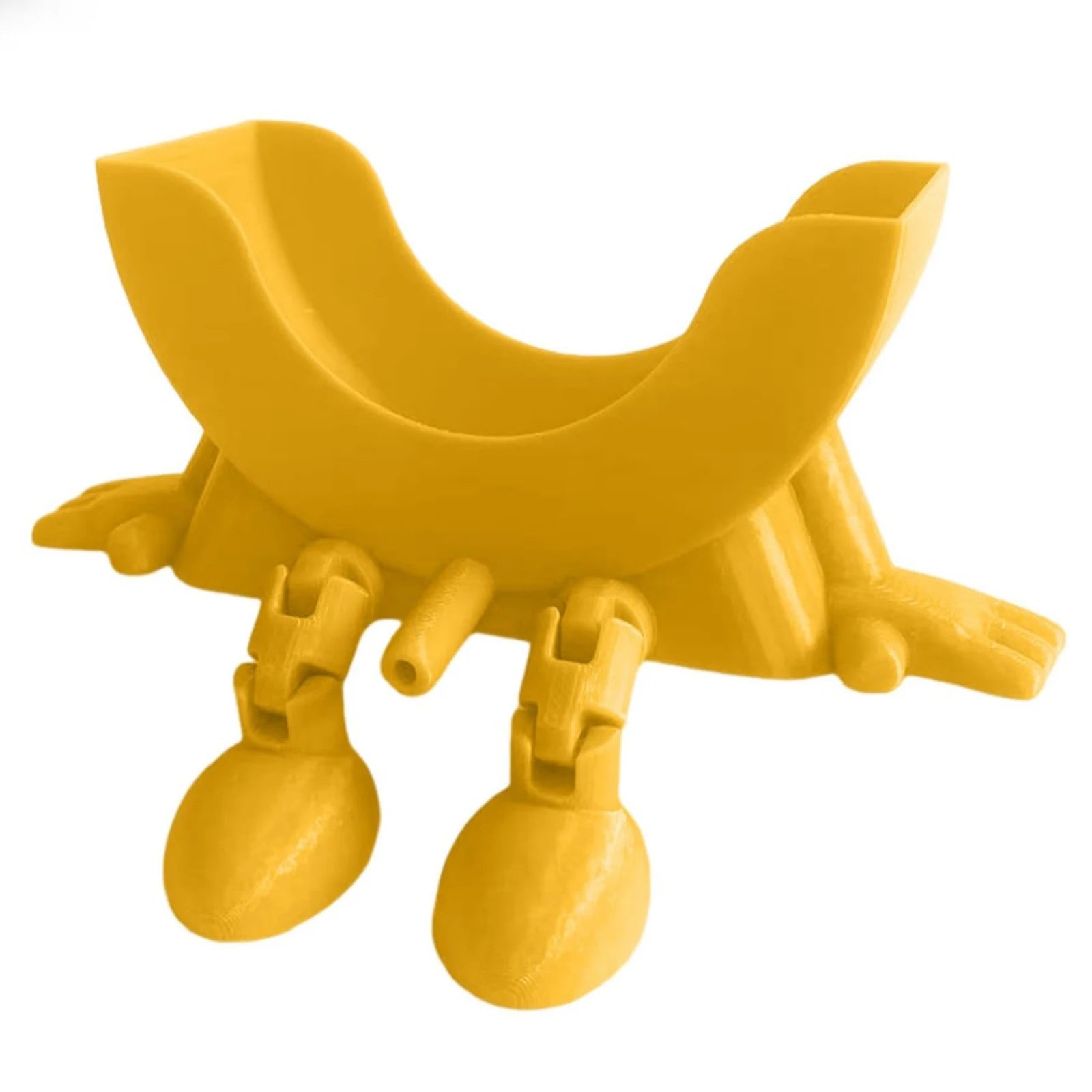 Smiling Sponge Holder 3D Printing Sponges Soap Drying Rack Scrub Zpaxo YELLOW