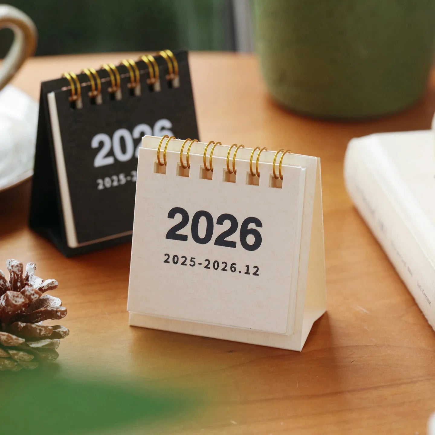 2026 Mini Desktop Calendar – Creative Desk Planner & Decor