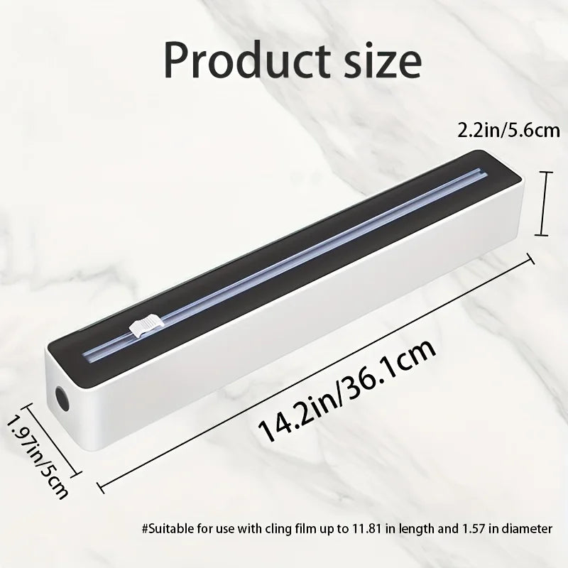 Foil & Plastic Wrap Dispenser Organizer with Cutter | Refillable Wrap Dispenser Organizer Zpaxo