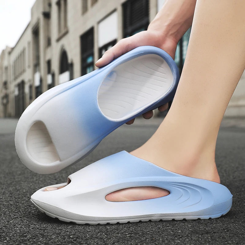 Men's Slippers Comfortable Lightweight Soft Sole Casual Slides Indoor