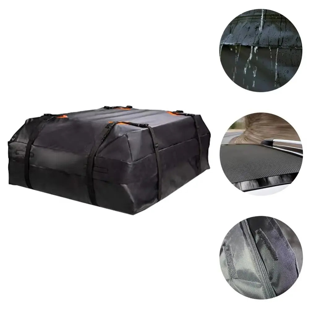 Heavy Duty Car Rooftop Bag Durable Material Large Size Car Roof Cargo Bag Foldable Design Universal Fit Luggage Storage Bag Zpaxo