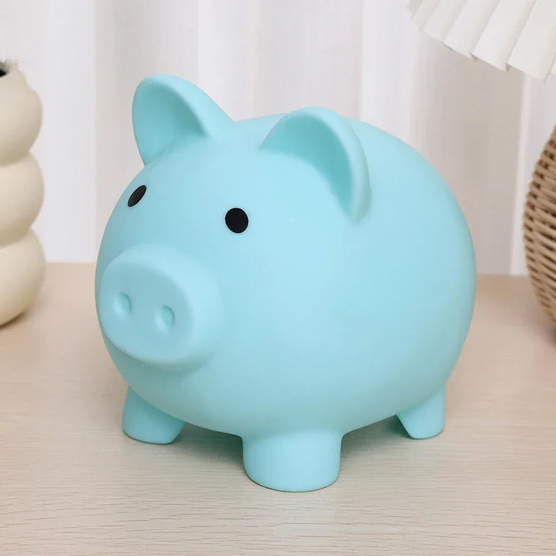 Adorable Piggy Bank Savings Jar Silicone Unbreakable Children's Money