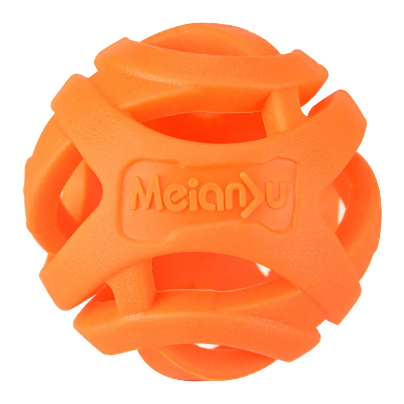 Durable Hollow Elastic Pet Dog Toys Ball Puppy Chew Teeth Cleaning Zpaxo