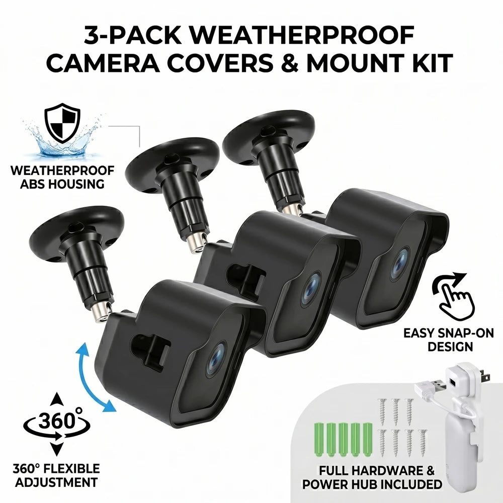 Outdoor Camera Wall Mount Bracket For Blink Outdoor 4 3 Gen Tool Free Case Cover Weatherproof Surveillance Shield Sync Module Zpaxo