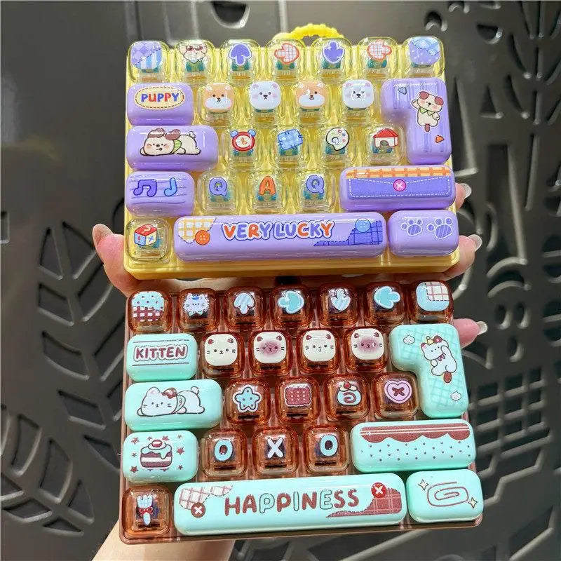 26 Key Cute Fidget Decompression Toy Soft Push Button Creative Bag Zpaxo