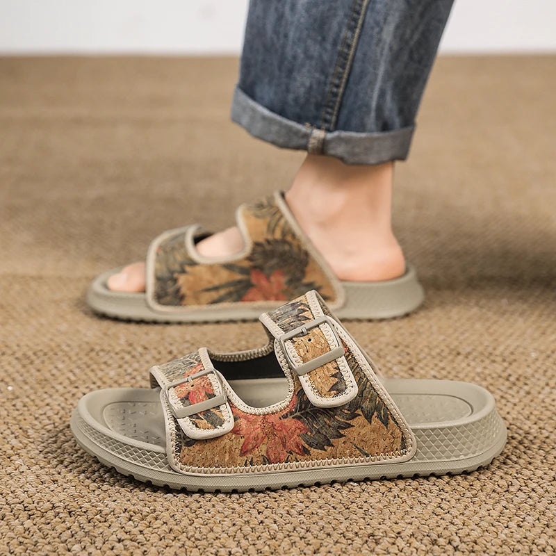 Men's Slippers Comfortable Lightweight Soft Sole Casual Slides Indoor