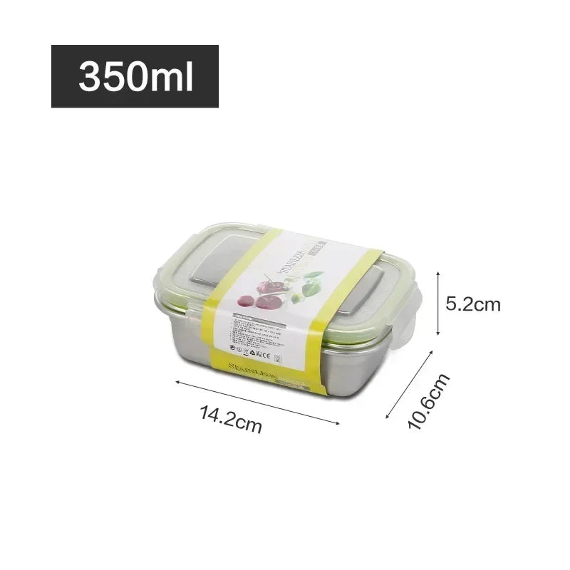 304 Stainless Steel Leak-Proof Lunch Box | Food Storage Container Food Storage Container Zpaxo 350ml