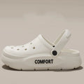 Anti Slip Couple Slippers Summer Thick Bottom Hollow Sandals Covered Toe Indoor Outdoor Bathroom Shoes for Men Women Home Use Zpaxo 42-43 a pair