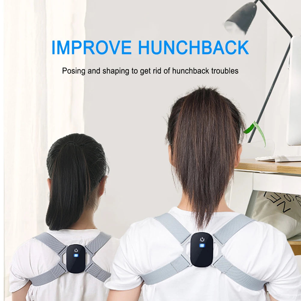8-shaped Shoulder Training Corrector Smart Sensor 400mAh Back Correction Belts Vibration Reminder Adjustable for Children Adults Zpaxo