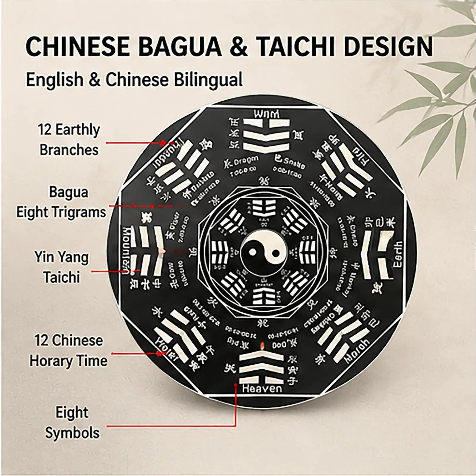 Fingertip Toys Auspicious Symbol Fingertip Compass Chinese Traditional Gyroscope Toy For Stress Mood Focus Adult Kid Teen Desk Zpaxo