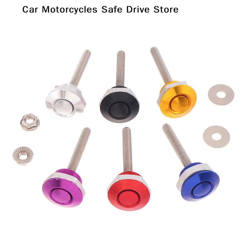 Universal Push Button Billet Quick Release Fasteners Racing Car Front