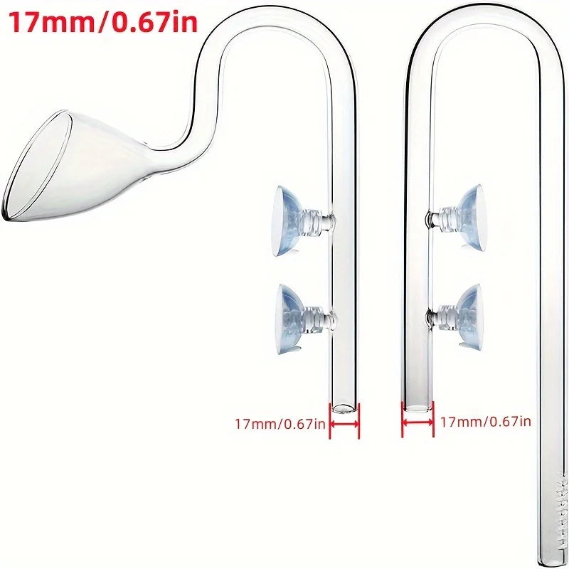 Aquarium Equipment Glass Inlet Outlet Water Trumpet Grass Tank Filter