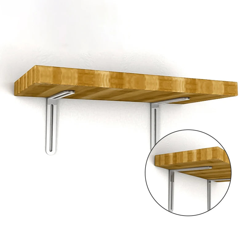 L-shaped Shelf Bracket Connector Stainless Steel Adjustable Angle
