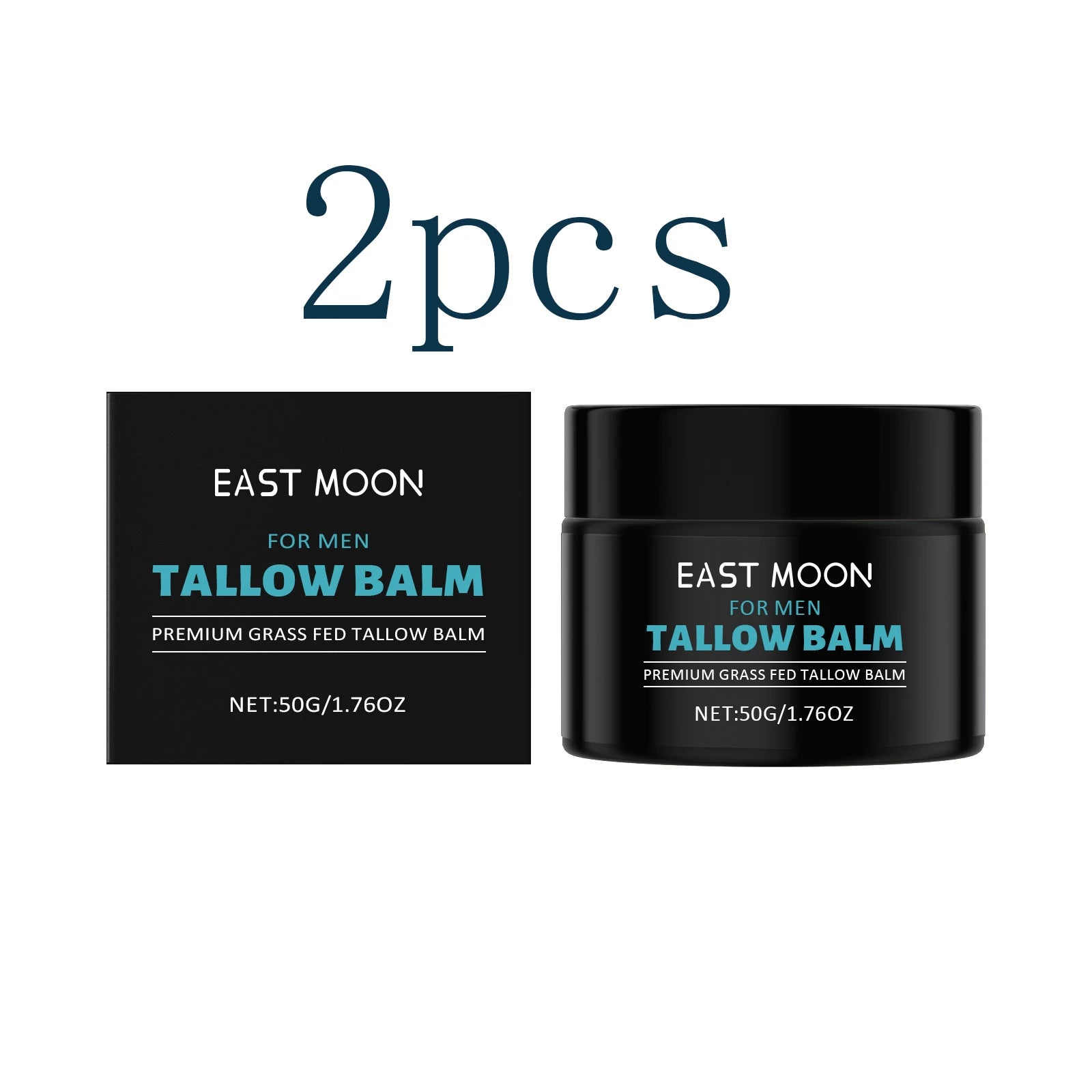 Men's Tallow BalmDiminishes fine lines, firms skinGentle moisturizing & lock-in hydrationLightweight, non-greasy texture Zpaxo 2pcs